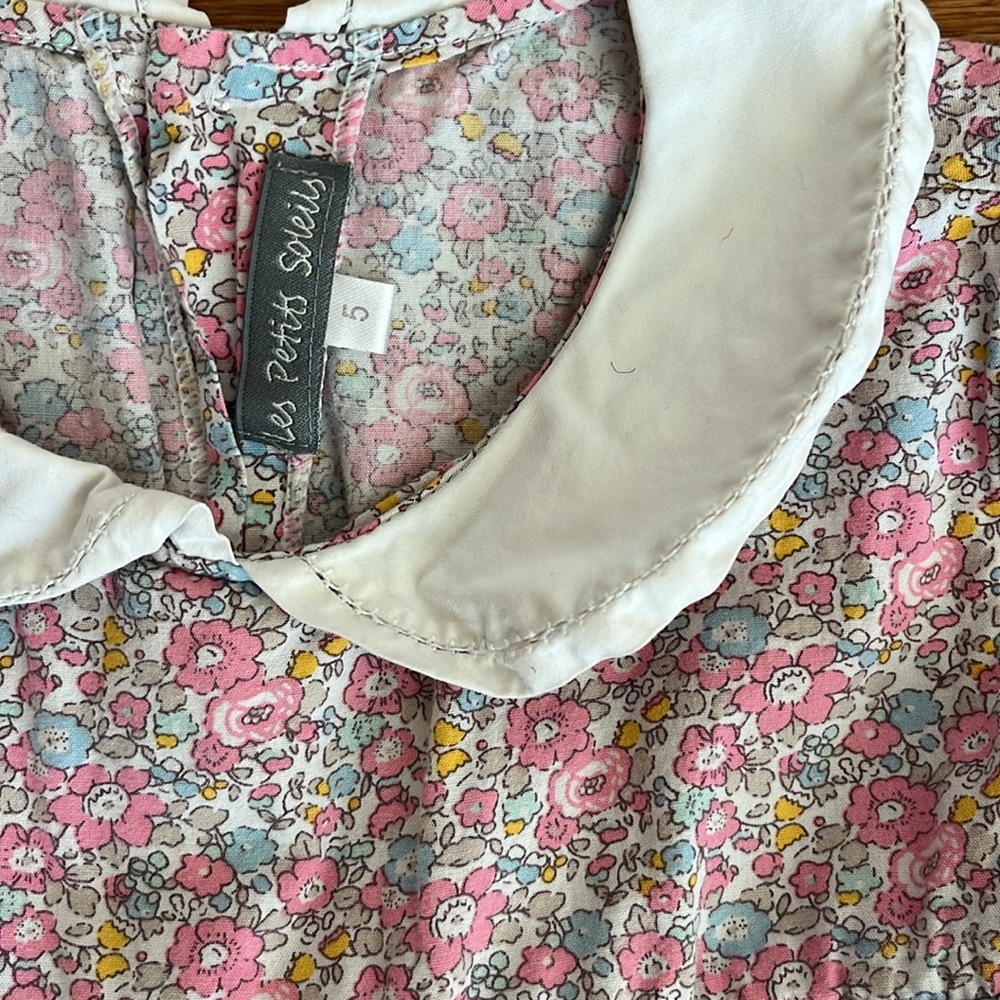 Les Petits Soleils Pink Floral Dress - Picture 2 of 4